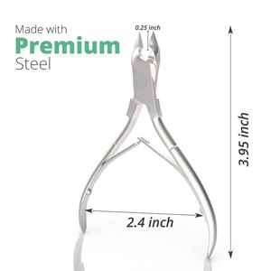 Professional Cuticle Trimmer Nail Cuticle Cutter Stainless Steel Cuticle Nail Nippers with Sharp Precision Blades Double Spring - Product Image 3