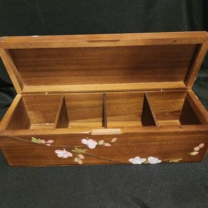 Caja de Joyería Decorativa de Madera de Acacia Pintada a Mano - Venta al por Mayor - Product Image 1