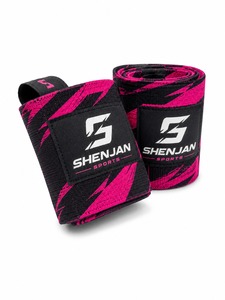 <b>Knee</b> <b>Wraps</b> Custom Logo Fitness Safety Bodybuilding Weight Lifting Hot Sale High Quality Adjustable Non-Slip Neoprene Unisex - Product Image 1
