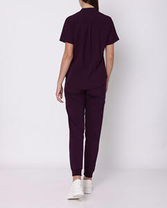 Uniforme Médico OEM para Hospital, Unisex, Verano, Fabricado en Fábrica, Traje Médico, Pijama, Pantalones Deportivos, Blusa con Cuello en V - Product Image 2