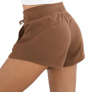 Pantalones cortos de algodón para mujer, pantalones cortos de verano para correr, pantalones cortos personalizados para niñas, pantalones cortos para correr, fitness y yoga. - Product Image 2