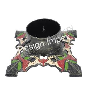 แท่นวางต้นคริสต์มาสที่สง่างามสำหรับบ้านและสวนทำจากเหล็กหล่อมีต้นสนปรับความสูงได้ - Product Image 3