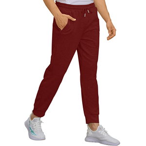 Pantalon de sport décontracté pour homme au design unique, avec cordon de serrage à la taille, en molleton de coton avec poches - Product Image 6