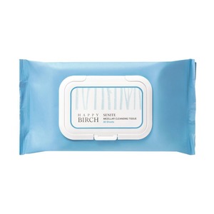 Lingettes nettoyantes extra douces Senite Happy Korea Birch Sap Amino Acid 80 pièces, hydratantes et apaisantes pour le démaquillage - Product Image 1