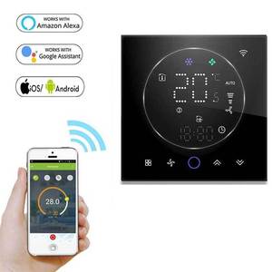 Thermostat intelligent WiFi pour ventilo-convecteur, contrôle via l'application Tuya, programmable, pour systèmes CVC 2/4 tuyaux, avec écran tactile - Product Image 2