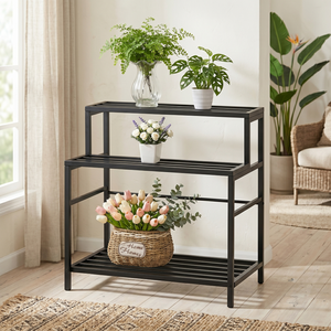 Household <b>Storage</b> Tiered Plant Stand for Garden Patio Multi-Function Balcony Flower Pot <b>Shelf</b> Rack <b>Storage</b> Organizer - Product Image 1