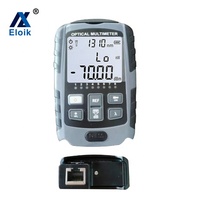 ELOIK NOUVELLE conception ALK-502 Série mini compteur/Poignée mètre/mètre De Poche avec OPM + VFL + RJ45 Câble Testeur + LED lumière