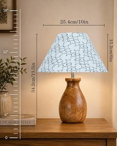 Modern Ceramic Table Lamp with Fabric Shade E26 Base Tabletop <b>Bedside</b> <b>Reading</b> <b>Light</b> for Home Decor - Product Image 3