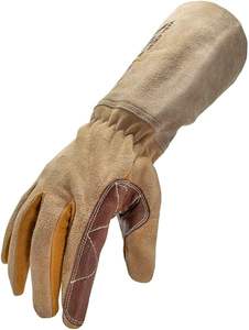 Guantes Tig de Cuero de Búfalo Premium, Resistentes al Fuego, con Protección Acolchada en los Nudillos, Protección Contra Calor y Chispas - Product Image 4