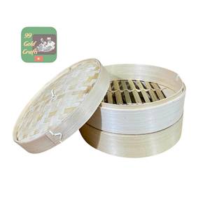 Vaporera de Bambú de 1 o 2 Niveles con Tapa, Precio Directo de Fábrica, Profesional para el Mercado de Restaurantes y Cocinas de EE. UU., Venta al Por Mayor a Granel y Barata - Product Image 2