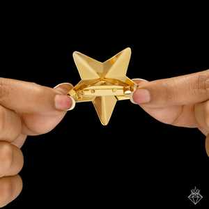 Broche de estrella antideslustre PRAO, accesorio de joyería de moda - Product Image 1