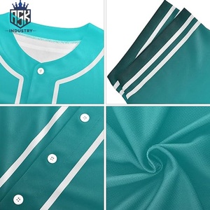 Camiseta Estilo Jersey de Béisbol con Bordado Personalizado al por Mayor a Precio Económico, Jersey de Béisbol con el Mejor Diseño al por Mayor con Personalización - Product Image 5