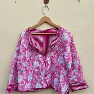 Edredón Acolchado Hecho a Mano en India, 100% Algodón Ecológico, Antiarrugas, Transpirable, de Secado Rápido, con Estampado Digital y Bolsillo Frontal, para Otoño/Invierno - Product Image 1