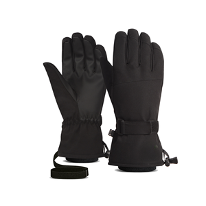 Gants de ski en cuir imperméables et isolés pour hommes et femmes, à doigts séparés, pour snowboard, sports d'hiver, gants de ski pour adultes, OEM - Product Image 4