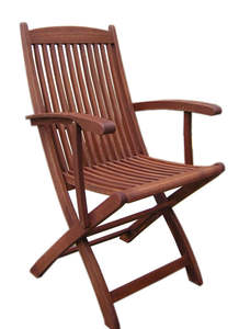 Silla Plegable para Exteriores, Duradera, Ligera, Ecológica, Acabado Natural de Acacia - Product Image 2