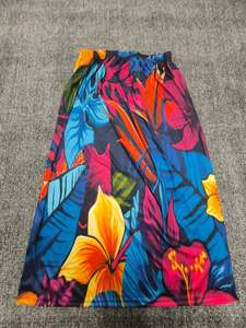 Nouvelle conception de jupes pour femmes imprimées tribal polynésien hawaïen, jupe longue maxi vintage taille haute, Lockdown - Product Image 3