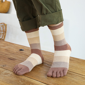 Calcetines de Cinco Dedos para Hombre, Estilo Casual, 100% Algodón, Secado Rápido, Transpirables, Personalizados, de Alta Calidad - Product Image 4