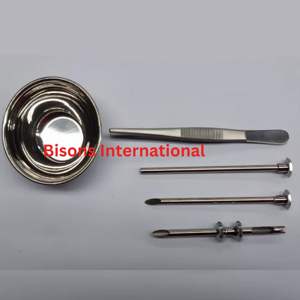 Kit de trocart manuel HRT en acier inoxydable BISONS, ensemble d'instruments chirurgicaux pour l'insertion de pellets de remplacement hormonal - Product Image 4