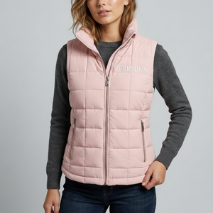 Chaleco Acolchado Cálido Personalizado para Mujer, Ropa de Abrigo sin Mangas con Aislamiento para Invierno, Fabricante - Product Image 2