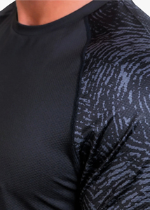 T-shirt de compression imprimé pour hommes, à séchage rapide, respirant, à manches courtes, pour la gym, le surf et le MMA - Product Image 3