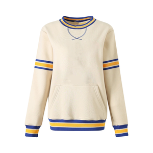 Sweat-shirt Premium SGRho pour femme en molleton de coton 500G, avec logo brodé sur le devant, écologique, épais, pour l'hiver et l'automne - Product Image 1