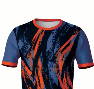 T-shirt à impression intégrale par sublimation, vêtements de sport respirants - Product Image 6