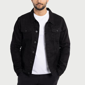 Blouson Bomber en Jean Slim Fit Décontracté Hiver avec Logo Frontal Respirant Personnalisable Tendance Hip Hop Streetwear - Product Image 2