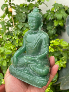 Estatua de Buda de Jade Verde Australiano |   Escultura de Buda Tallada a Mano en Piedra Preciosa Natural |   Decoración para Meditación |   Proveedor Mayorista - Product Image 4