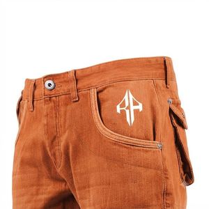Pantalones Cortos de Mezclilla para Hombre, de Alta Calidad, con Estampado de Serigrafía, Estilo Jeans, de Pierna Ancha, Material Spandex/Poliéster - Product Image 5