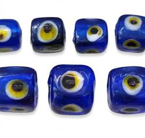 Handcrafted Lampwork Glass <b>Beads</b> Wholesale Blue Swirl Marbled Amber Brown <b>Loose</b> <b>Beads</b> for DIY Jewelry Craft - Product Image 4
