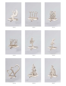 Modern Aluminum Crafts Decorative <b>Snowflake</b> Stocking Holder for Christmas Home <b>Decoration</b> Living Room Bedroom Table Decor Eco - Product Image 5