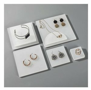 Elegant Acrylic Jewelry Block <b>Stand</b> Stylish Display Solution Showcase Precious Accessories Enhance Decor Modern Sophistication - Product Image 5