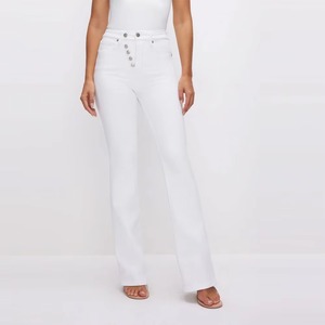 กางเกงยีนส์ทรงดินสอผู้หญิง มีกระเป๋า สไตล์วินเทจ เอวกลาง ทรงตรง สวมใส่สบาย ระบายอากาศได้ดี แห้งเร็ว ผ้าฝ้าย 100% เป็นมิตรกับสิ่งแวดล้อม เหมาะสำหรับกิจกรรมกลางแจ้ง รับผลิตแบบ OEM - Product Image 3