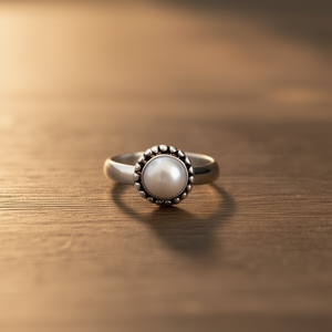 Bague en perle de créateur de 2,6 grammes - Product Image 3