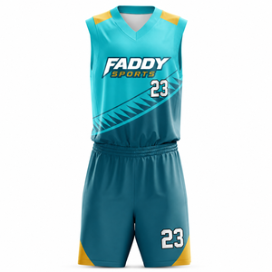 Ensemble d'uniformes de basketball respirants pour hommes, design personnalisé, impression par sublimation, maillot et short d'entraînement d'équipe, vêtements de sport à séchage rapide - Product Image 1