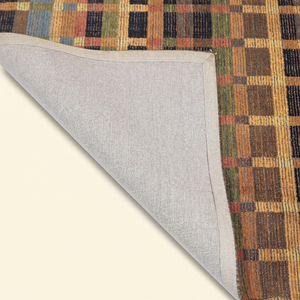 Tapis en laine tufté à la main multicolore Autumn Heritage, motif écossais vintage, écologique, antidérapant, à poils épais, pour salon - Product Image 5