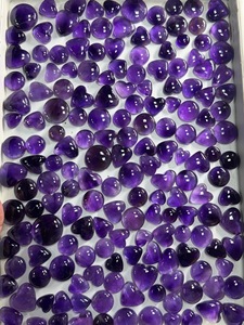 Cabocho de Amatista Africana Natural de Calidad AAA en Forma de Corazón, Cuarzo Púrpura Intenso, Gema Suelta al por Mayor para Fabricación de Joyas - Product Image 2