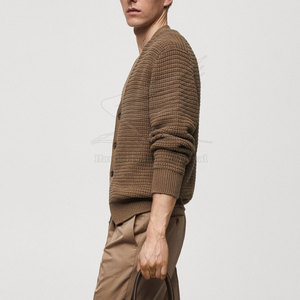 Pull cardigan léger et respirant 100 % coton pour homme avec logo frontal – Nouvelle tendance mode – Vêtement d'extérieur – Grande vente - Product Image 4