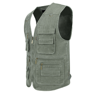 Chaleco Utilitario para Exteriores con Botones, Unisex, Ligero, Transpirable, Resistente al Viento, Antibacteriano, con Múltiples Bolsillos, para Pesca y Senderismo - Product Image 2