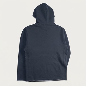 เสื้อฮู้ดดี้วินเทจฟอกสีสไตล์สโตนวอช ผ้าฝ้าย 100% สำหรับฤดูใบไม้ร่วง ขอบดิบ สไตล์สตรีทแวร์ สำหรับผู้ชาย - Product Image 4