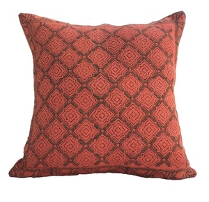 Wholesale Handmade 100% Linen Cushion Cover Hand-block printed Linen cushion cover - Product Image 3
