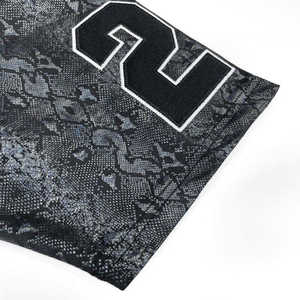 Camiseta Casual Urbana para Hombre, Corte Holgado a la Moda, Malla con Logotipo Personalizado, 100% Poliéster, Camisetas Extra Grandes con Estampado Puff - Product Image 2