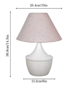 Lámpara de mesa moderna de metal turquesa con base de tulipán blanco, luz nocturna minimalista para decoración de hogar u oficina, venta al por mayor OEM - Product Image 5