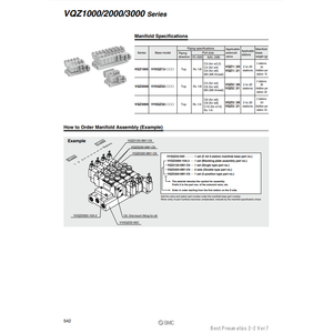 ชุดขั้วต่อร่วม VV5QZ12-03C นิวเมติก SMC ชิ้นส่วนนิวเมติก - Product Image 3