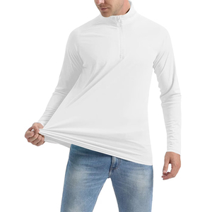 Col montant pour homme, haut de qualité supérieure, séchage rapide, respirant, en coton, service OEM personnalisé, hauts décontractés - Product Image 3