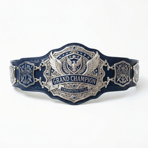 Custom Championship <b>Belt</b> Personalized Sports Award Trophy <b>Belt</b> Metal Plate Leather Strap Tournament Winner Custom Design - Product Image 2