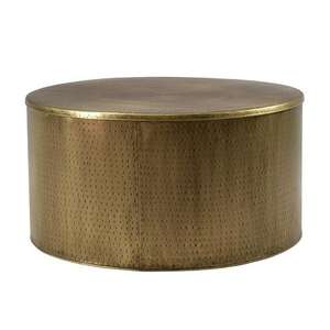 Mesa de centro de latón de calidad duradera con acabado antiguo, nueva, de metal, para uso decorativo en el hogar, sala de estar, villas, muebles. - Product Image 1