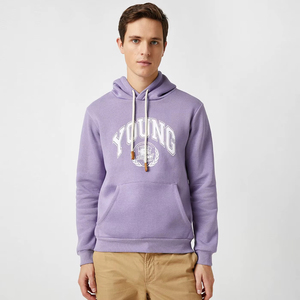 OEM 100_Cotton <b>Blank</b> Heavy <b>Weight</b> Puff Printing Oversize Pullover Hoodies For Men - Product Image 1