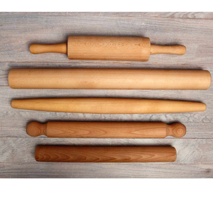 Manual Bakery Wood Dough Roller Different Design <b>Pins</b> Manual Kitchen Tool Crafted From Natural Wood Smooth Surface Easy To Use - Product Image 1
