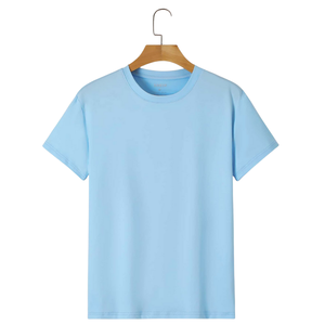T-shirt en coton 100% de haute qualité 180g, impression de logo personnalisée, uni, unisexe, homme femme, t-shirt lourd vierge, vente en gros - Product Image 3